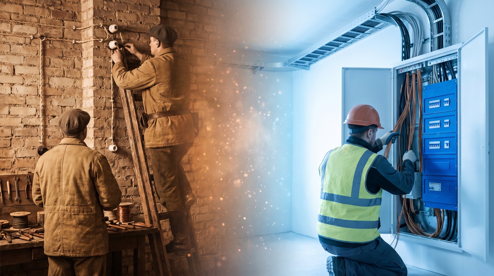 Electrical Systems — Low Voltage at the SAVRN Institute — historic electrical systems — low voltage craft dissolving into its modern AI-factory equivalent