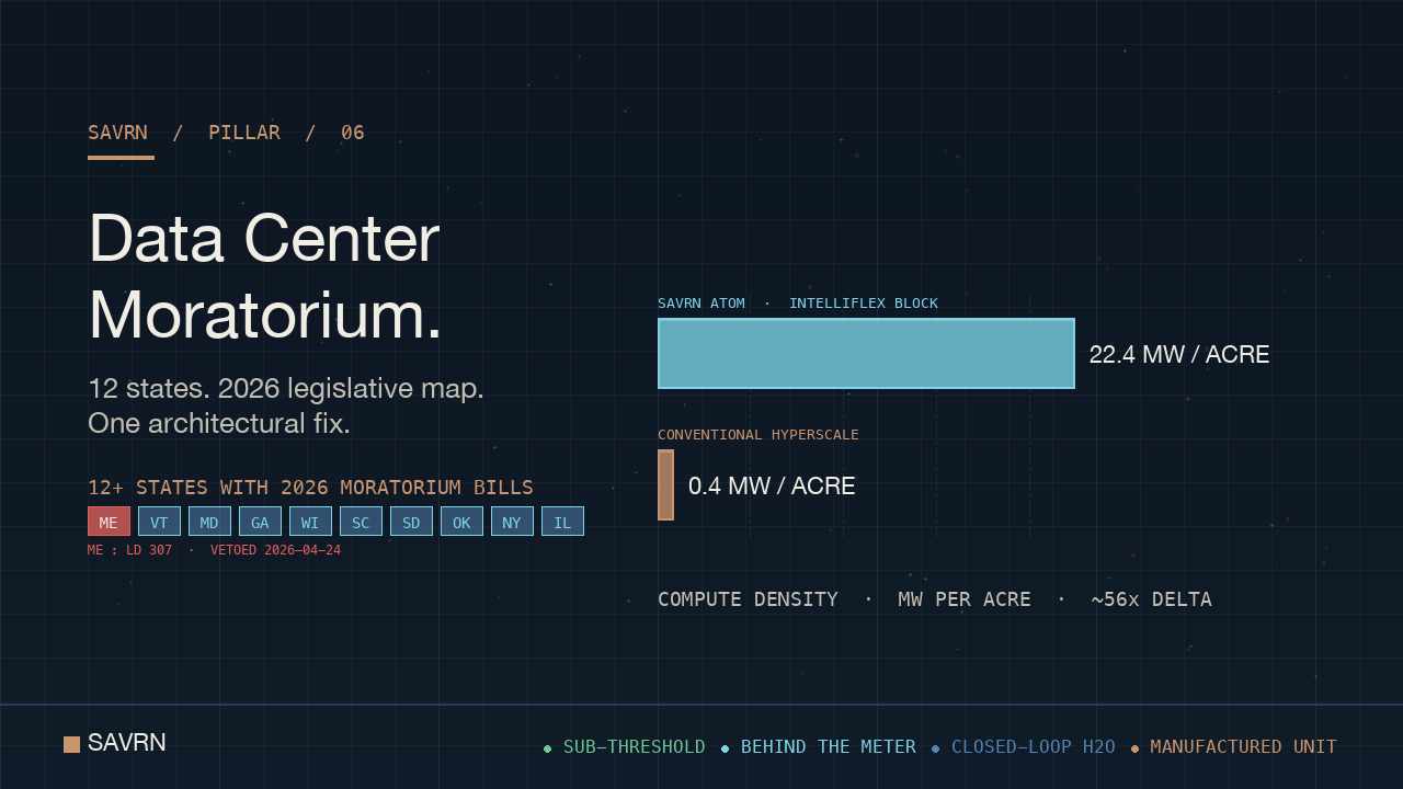Data Center Moratorium: 12 States, 2026 Map, The Fix