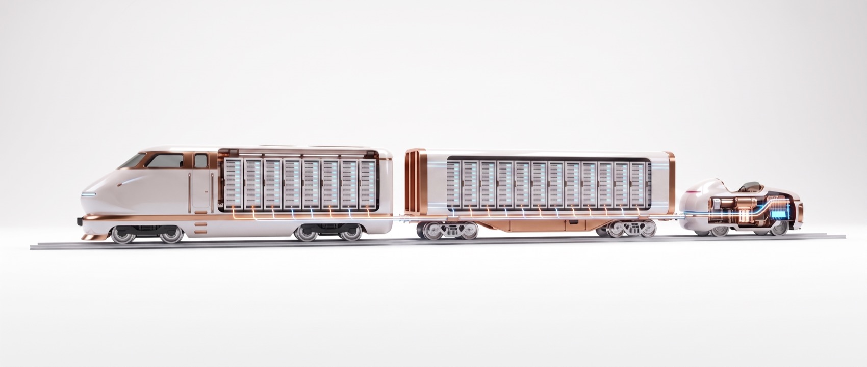 The SAVRN system rendered as a train &mdash; the factory engine, the Boxcar, and the Sidecar